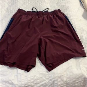 New balance workout short with compression boxer.